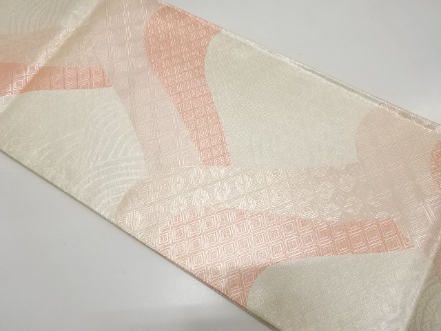 JAPANESE KIMONO / SAGA NISHIKI / CLASSIC PATTERN WOVEN A ROW OF MOUNTA